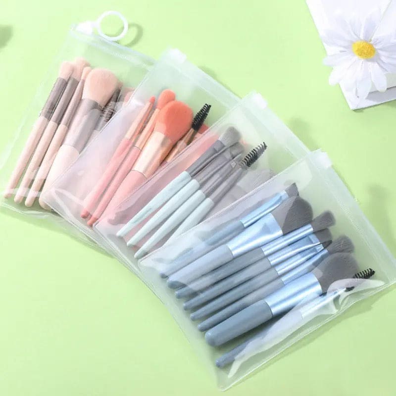 Set Of 8 Mini Makeup Brush Set, Soft Synthetic Hair Brushes, Eyeshadow Foundation Sculpting Brushes, Portable Soft Concealer Brush, Beauty Foundation Eye Shadow Tool Eyelash Brush With Bag Set Of 8 Mini Makeup Brush Set, Soft Synthetic Hair Brushes, Eyeshadow Foundation Sculpting Brushes, Portable Soft Concealer Brush, Beauty Foundation Eye Shadow Tool Eyelash Brush With Bag